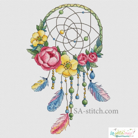 Dream catcher with roses