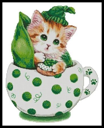 Peapod kitty cup