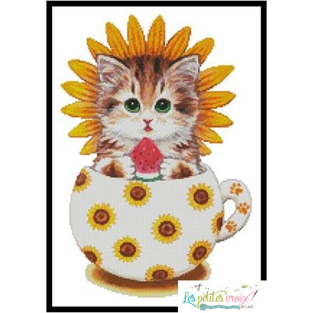 Sunflower kitty cup