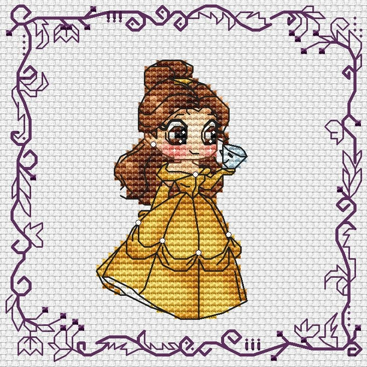 Baby Princess Belle (grille3)