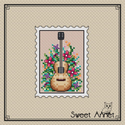 Grille point de croix - Timbre guitare - Sweet Annet