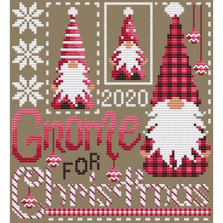 Grille point de croix - Gnome for christmas - Shannon christine designs