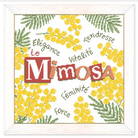 Grille point de croix- Le mimosa - Lili Points