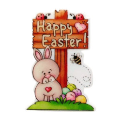 Aimant à aiguilles - Happy Easter - Les petites croix de Lucie