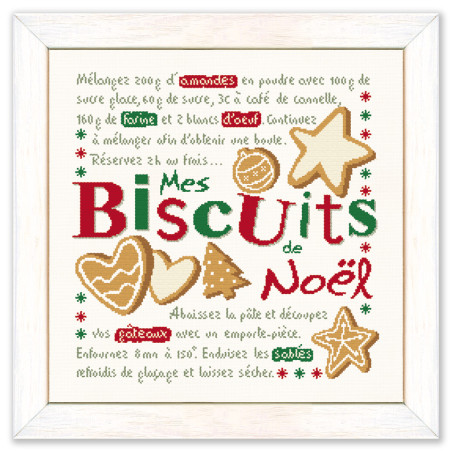 Grille point de croix - Mes biscuits de Noël - Les petites croix de Lucie